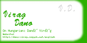 virag dano business card